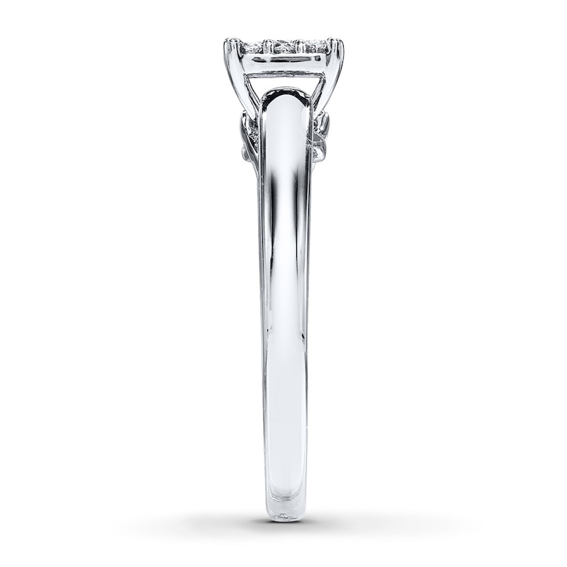 Main Image 3 of Previously Owned Diamond Ring 1/4 ct tw 10K White Gold