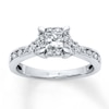 Thumbnail Image 1 of Previously Owned Diamond Engagement Ring 1 Carat tw Round-cut 14K White Gold