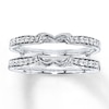 Thumbnail Image 1 of Previously Owned Diamond Enhancer Ring 3/8 ct tw Round-cut 14K White Gold