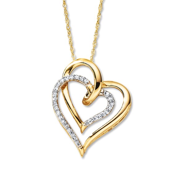 Previously Owned Diamond Necklace 1/8 ct tw 10K Yellow Gold