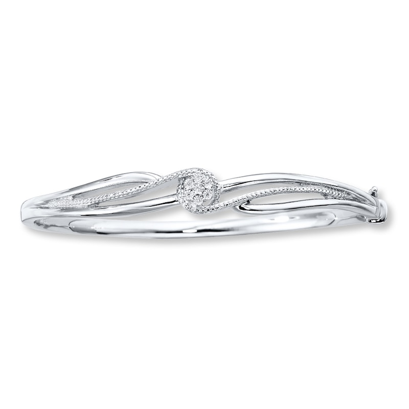 Main Image 1 of Previously Owned Diamond Bracelet Sterling Silver