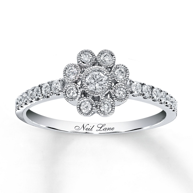 Main Image 1 of Previously Owned Neil Lane Designs Ring 1/3 ct tw Diamonds 14K White Gold