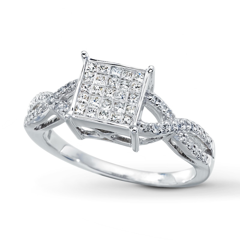 Main Image 1 of Previously Owned Diamond Ring 1/3 ct tw 10K White Gold