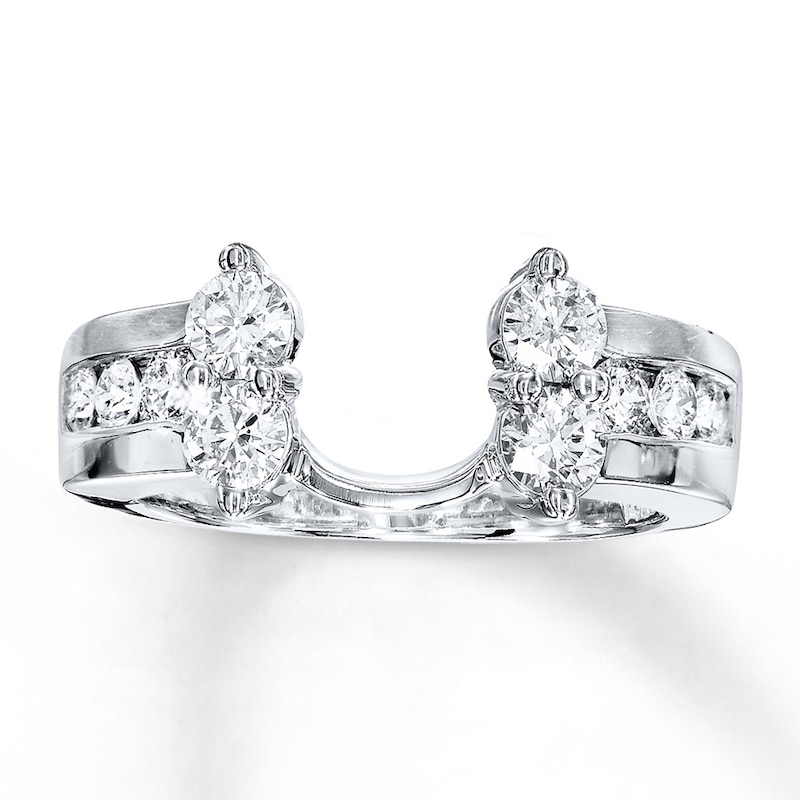 Main Image 1 of Previously Owned Diamond Enhancer Ring 1 carat tw Round-cut 14K White Gold