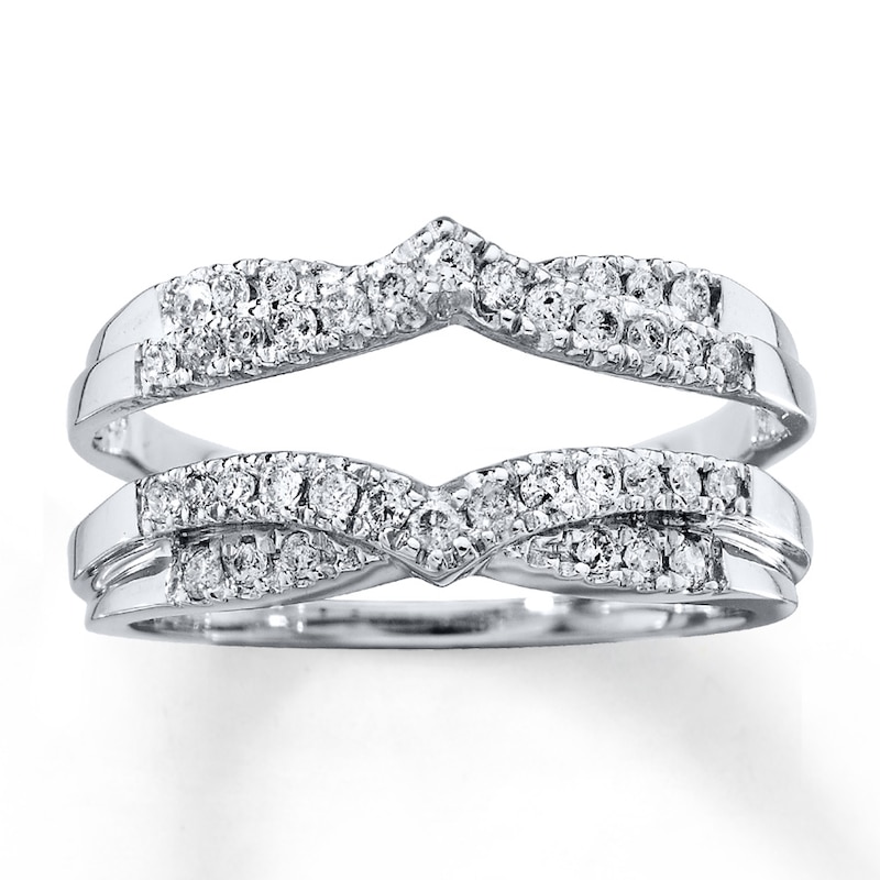 Main Image 1 of Previously Owned Diamond Enhancer Ring 1/3 ct tw Round-cut 14K White Gold