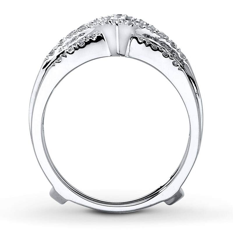 Main Image 2 of Previously Owned Diamond Enhancer Ring 1/3 ct tw Round-cut 14K White Gold