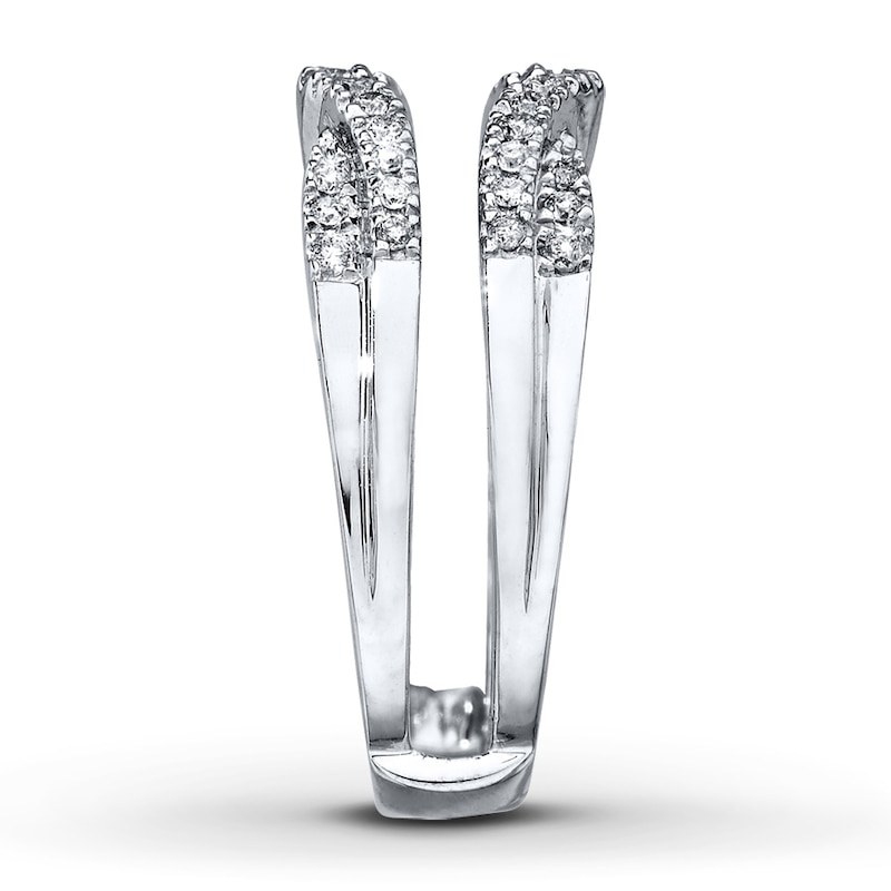 Main Image 3 of Previously Owned Diamond Enhancer Ring 1/3 ct tw Round-cut 14K White Gold