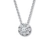 Thumbnail Image 1 of Previously Owned Necklace 3/8 ct tw Diamonds 18K White Gold