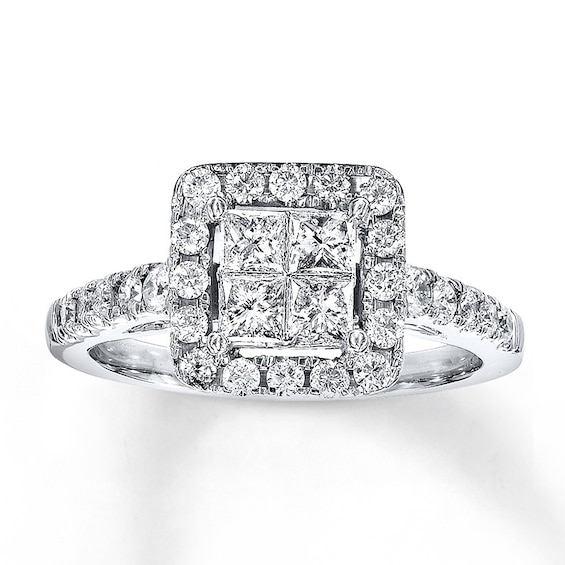 Previously Owned Diamond Ring / ct tw 14K White Gold