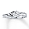 Previously Owned Diamond Engagement Ring 1/3 ct tw Princess-cut 10K White Gold