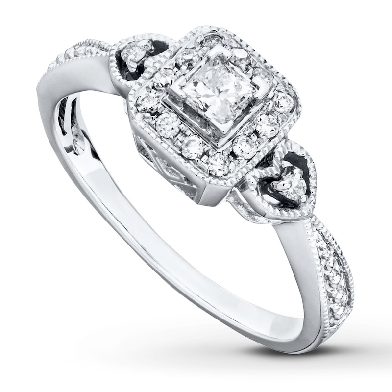 Main Image 1 of Previously Owned Ring 1/3 ct tw Diamonds 14K White Gold