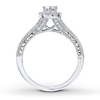 Thumbnail Image 1 of Previously Owned Diamond Engagement Ring 1 ct tw Marquise/Round 14K White Gold