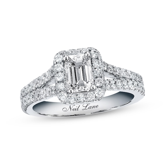 Previously Owned Neil Lane Diamond Engagement Ring 1-3/8 cttw 14K White Gold