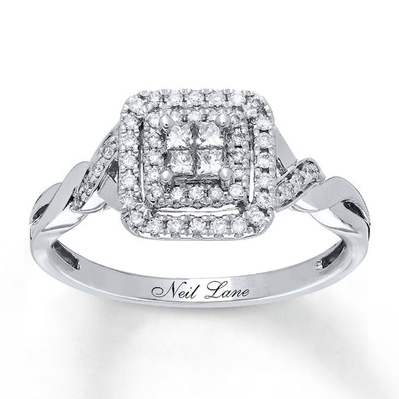 Previously Owned Neil Lane Designs Ring 1/3 ct tw Diamonds 14K White Gold