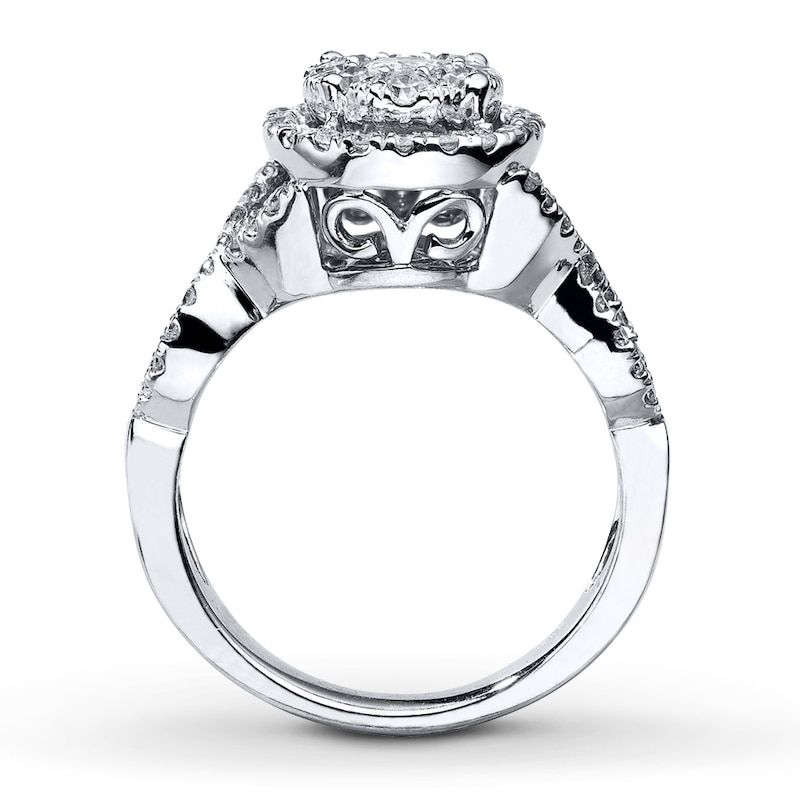 Main Image 2 of Previously Owned Diamond Engagement Ring 1 ct tw 14K White Gold