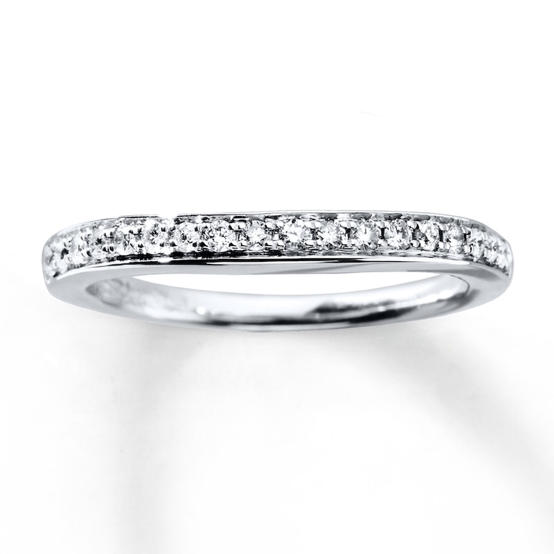Previously Owned Diamond Wedding Band 1/5 ct tw Round-cut 14K White Gold