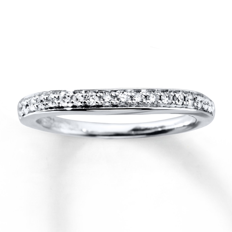 Main Image 1 of Previously Owned Diamond Wedding Band 1/5 ct tw Round-cut 14K White Gold