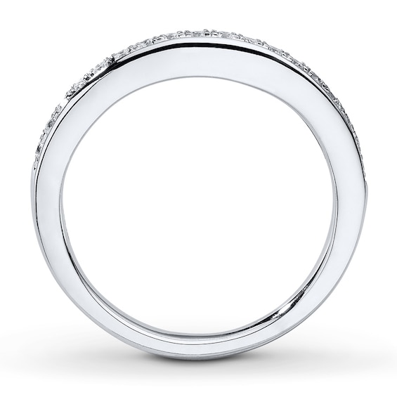 Thumbnail Image 2 of Previously Owned Diamond Wedding Band 1/5 ct tw Round-cut 14K White Gold