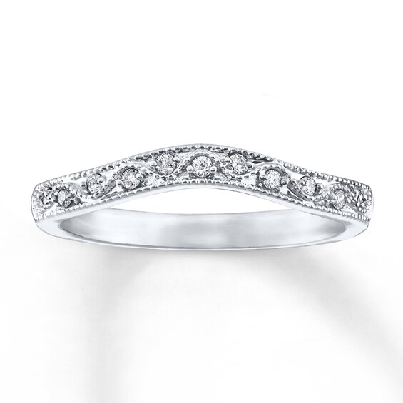 Previously Owned Diamond Ring 1/10 ct tw Round-cut 14K White Gold
