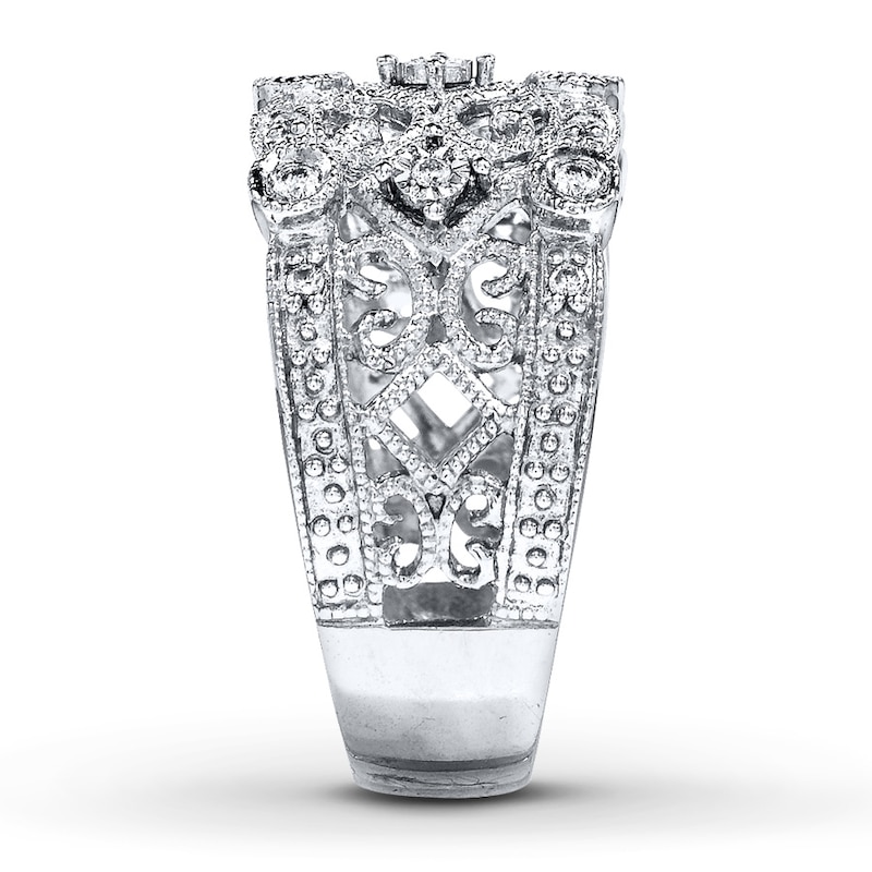 Previously Owned Diamond Ring 1/8 ct tw Sterling Silver