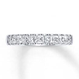 Previously Owned Diamond Band 1 ct tw Princess-cut 14K White Gold