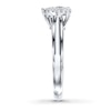Thumbnail Image 3 of Previously Owned Diamond Engagement Ring 1/2 ct tw Heart-shaped 14K White Gold