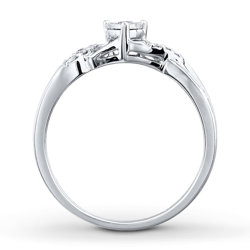 Main Image 2 of Previously Owned Diamond Ring 1/10 ct tw Round-cut Sterling Silver