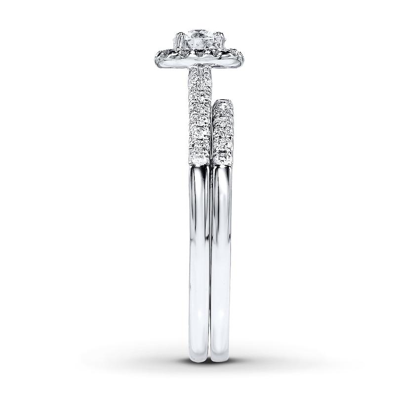 Main Image 3 of Previously Owned Diamond Bridal Set 1/2 ct tw 14K White Gold