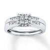 Thumbnail Image 0 of Previously Owned Diamond Bridal Set 1/2 carat tw 14K White Gold