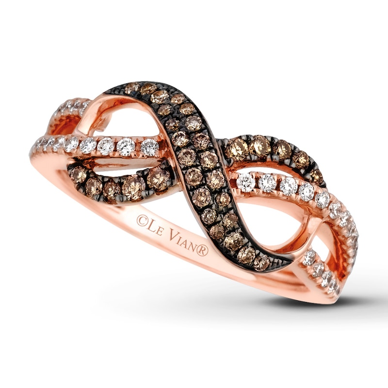 Main Image 1 of Previously Owned Le Vian Chocolate Diamonds 3/8 ct tw Ring 14K Strawberry Gold