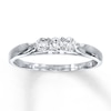 Thumbnail Image 0 of Previously Owned Three-Stone Diamond Ring 1/4 ct tw 10K White Gold