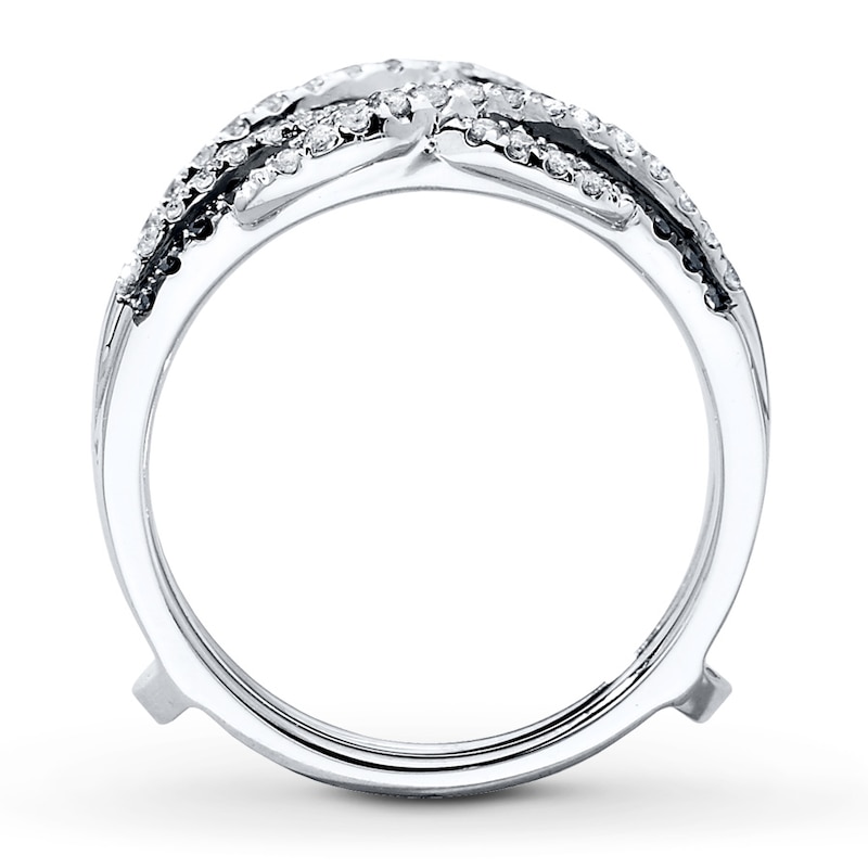 Main Image 2 of Previously Owned Enhancer Ring 1/2 cttw Diamonds 14K White Gold