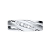 Previously Owned Diamond Men's Wedding Band 1/4 ct tw Round-cut 10K White Gold
