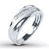 Previously Owned Diamond Men's Wedding Band 1/4 ct tw Round-cut 10K White Gold