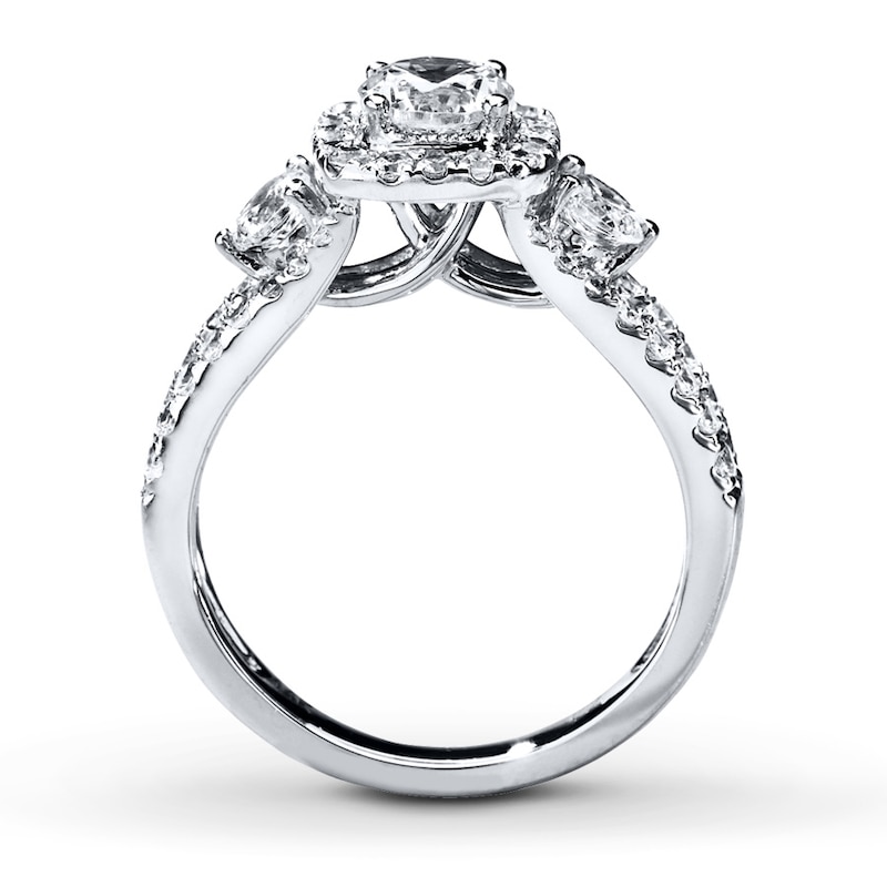 Main Image 2 of Previously Owned Diamond Ring 1-5/8 Carat tw Round-cut 14K White Gold