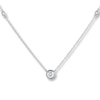 Thumbnail Image 1 of Previously Owned Diamond Necklace 3/4 ct tw Round-cut 14K White Gold