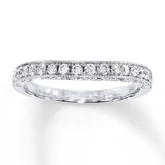 Previously Owned Diamond Wedding Band 1/3 ct tw Round-cut 14K White Gold