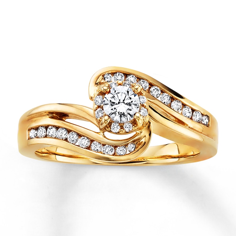 Main Image 1 of Previously Owned Diamond Ring 3/8 ct tw 10K Yellow Gold