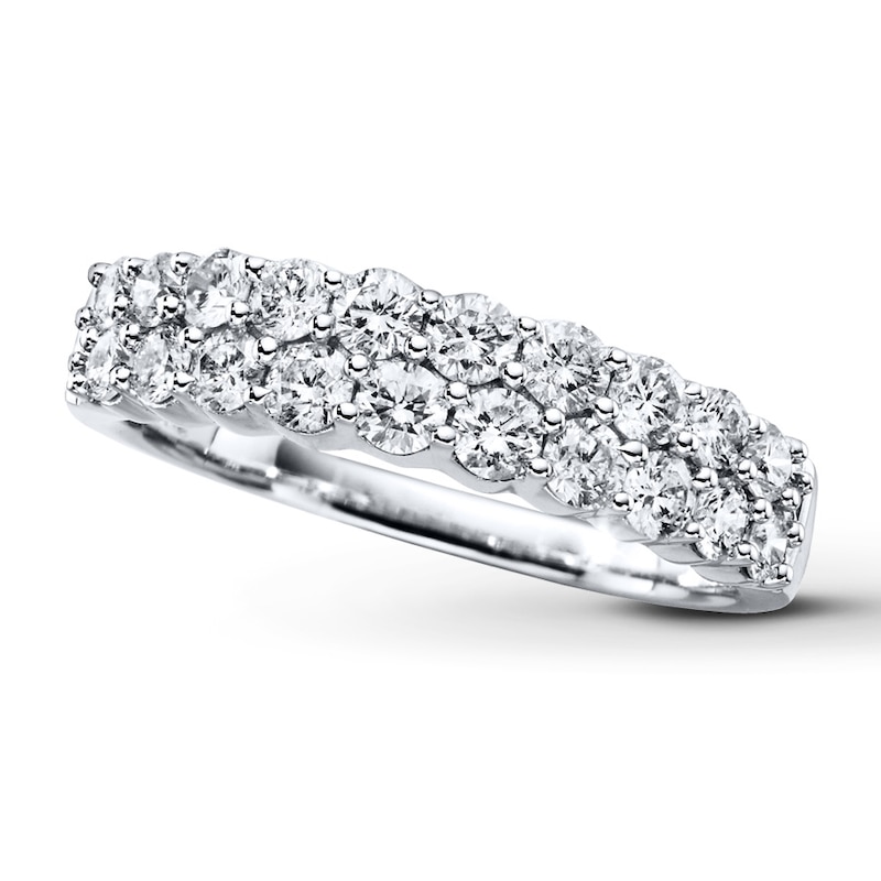 Main Image 1 of Previously Owned Diamond Anniversary Band 1 ct tw Round-cut 14K White Gold