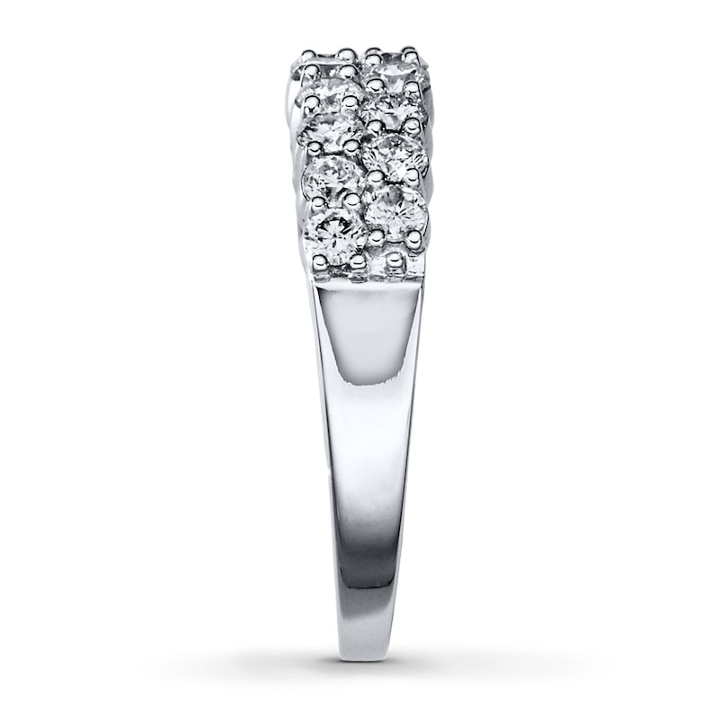 Main Image 3 of Previously Owned Diamond Anniversary Band 1 ct tw Round-cut 14K White Gold
