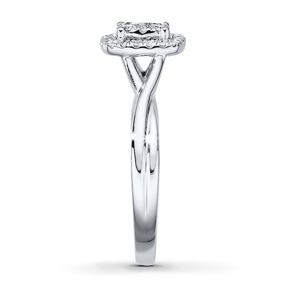 Thumbnail Image 3 of Previously Owned Ring 1/3 ct tw Diamonds 10K White Gold