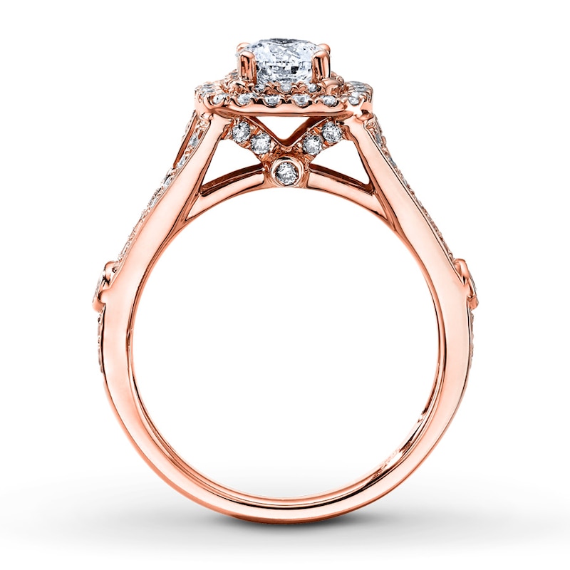 Previously Owned Diamond Engagement Ring 1-1/5 ct tw Round-cut 14K Rose Gold