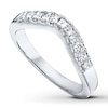 Previously Owned Diamond Contour Ring 1/2 ct tw Princess-cut 14K White Gold