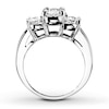 Previously Owned Diamond 3-Stone Engagement Ring 1 ct tw Round-cut 14K White Gold