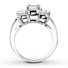 Thumbnail Image 2 of Previously Owned Diamond 3-Stone Engagement Ring 1 ct tw Round-cut 14K White Gold