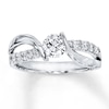 Thumbnail Image 1 of Previously Owned Diamond Engagement Ring 3/4 ct tw Round-cut 14K White Gold
