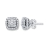 Thumbnail Image 0 of Previously Owned Diamond Earrings 1/2 ct tw 14K White Gold