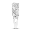 Thumbnail Image 2 of Previously Owned Diamond Leaf Ring 1/8 ct tw Round-cut 10K White Gold