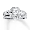 Thumbnail Image 0 of Previously Owned Diamond Bridal Set 7/8 ct tw 14K White Gold