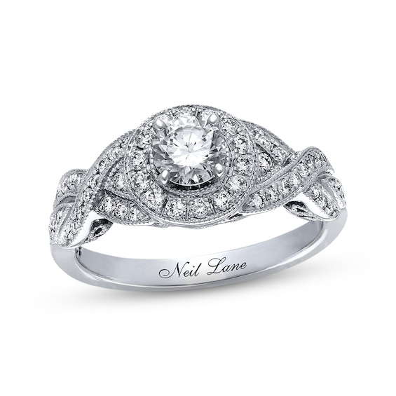 Previously Owned Neil Lane Diamond Engagement Ring 1 cttw 14K White Gold